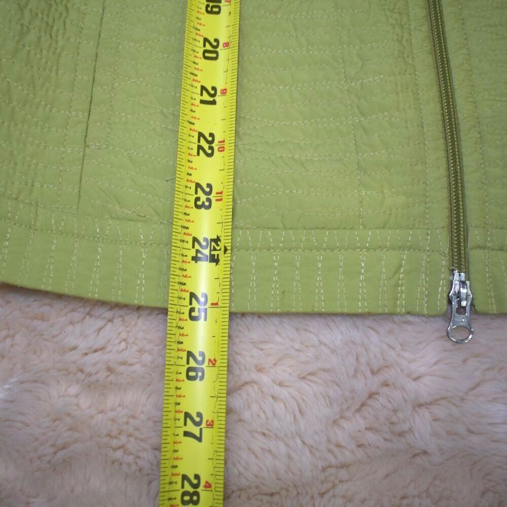 Talbots Womens Vest Green Size Medium Full Zip - Picture 6 of 11